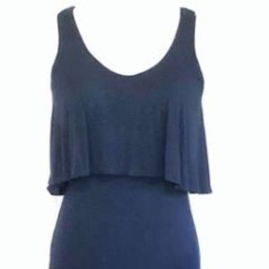 Navy Blue Maxi Dress - Small